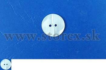 Dvoudrkov perleov knoflk 12mm (20)