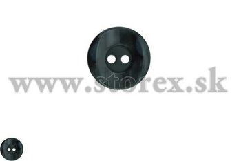 Černý lesklý knoflík  18 mm (28&quot;)