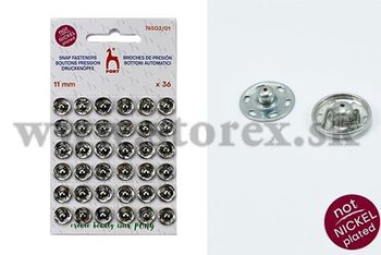 Stskac knoflky PONY  11 mm stbrn